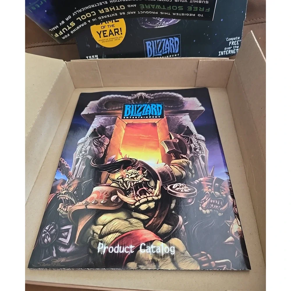Vintage 1998‎ Blizzard StarCraft Protoss Cover Brood War Expansion Set PC Game